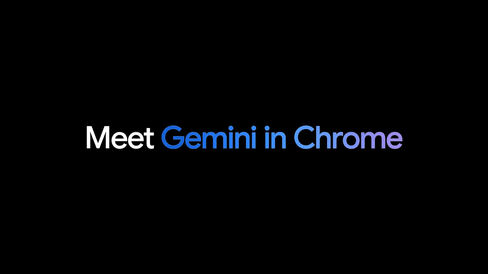 Gemini in chrome banner