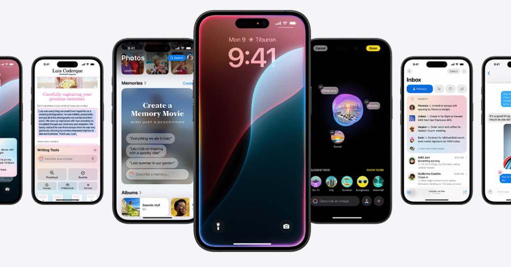 Apple intelligence in iphone image