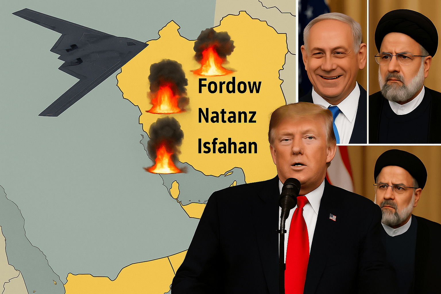 US Launches Massive Strikes Against Iran's Nuclear Facilities